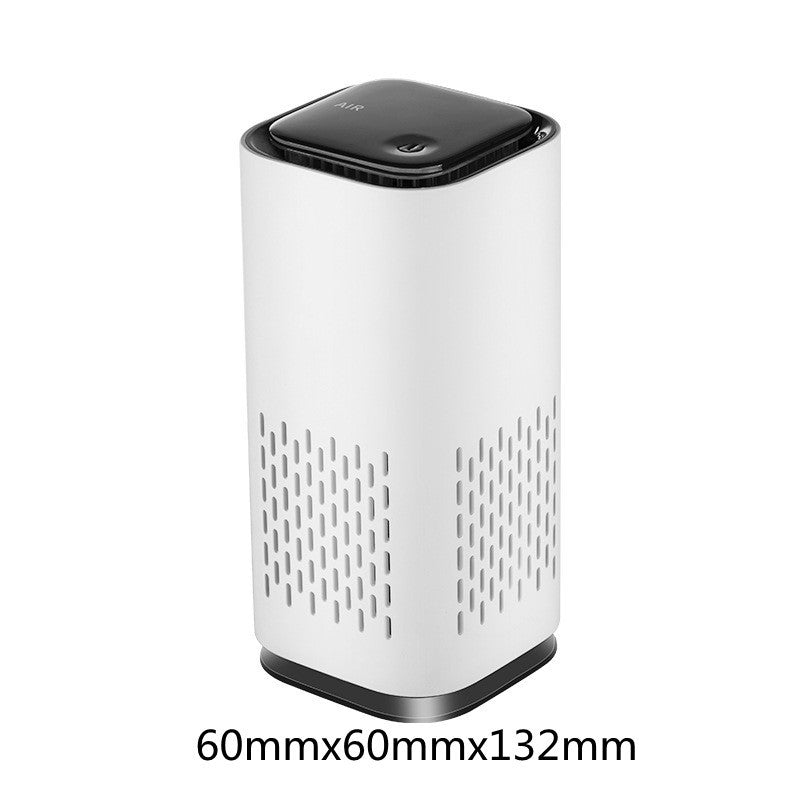 Spring New Arrival Mini Portable Car Air Purifiers With Usb Cable Charging Home Office HEPA Filter Car Air Purifier