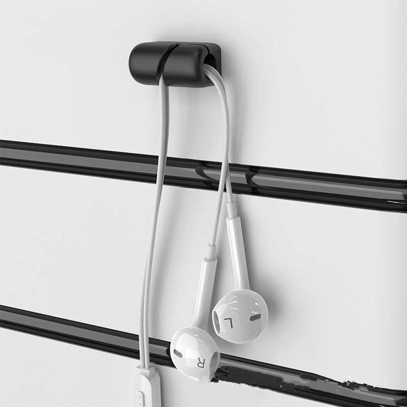 Cable Holder Clips Cable Organizer Silicone USB Processor Winder Desktop Tidy Office Management Clips Cable Protector Winder